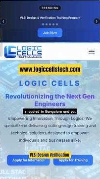 Get Trained, Be Skilled ‪@LogicCells‬ #vlsi #sv #uvm #coding #logiccells #training #vlsijobs