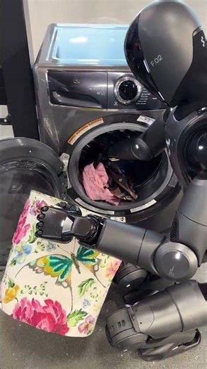 Figure's humanoid robot can autonomously fold laundry and load washing machines.