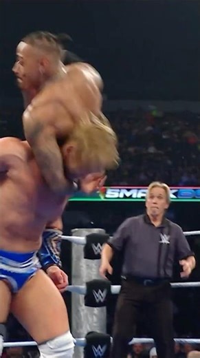 What an innovative DDT by Carmelo Hayes! 🔥