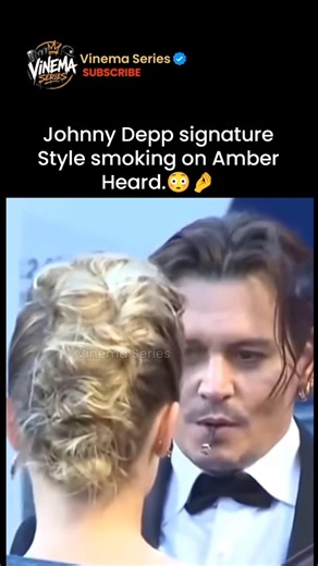 Johnny Depp signature style smoke on Amber Heard 😭❤️