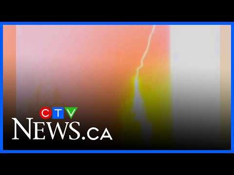 Lightning strikes 139 times during storm