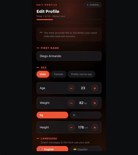 #ai #fitness #buildinpublic #reactnative #fastapi #applaunch | Diego Armando Salinas
