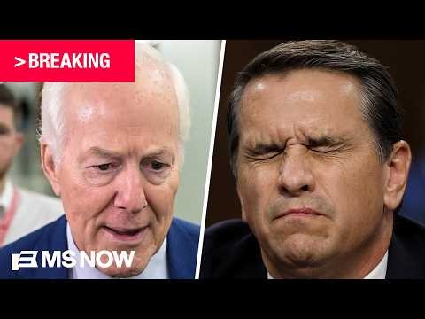 BREAKING: Cornyn tells MS NOW Blanche meeting was 'constructive' but 'not there yet'