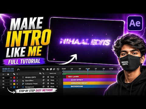 How to Make Professional intro & Outro Like Me? Full Easy Tutorial 🔥