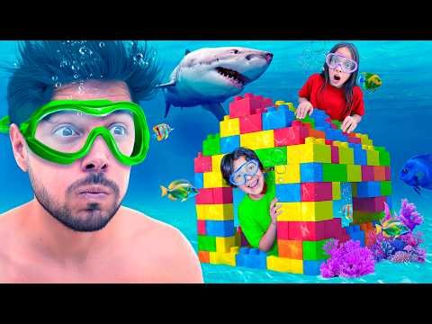 24 HORAS en BUNKER de AGUA: FRÍA vs CALIENTE !!