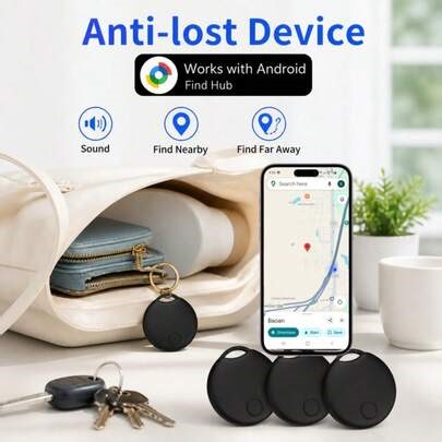 RSH For Android Smart Tracker, Compatible For Google Find Hub, Accurate Tracking Anti-Loss Smart Tag Finders Tracking Labels, Used For Keys, Pets, Luggage, Backpacks, Etc. Replaceable Battery, For Xiaomi | SHEIN