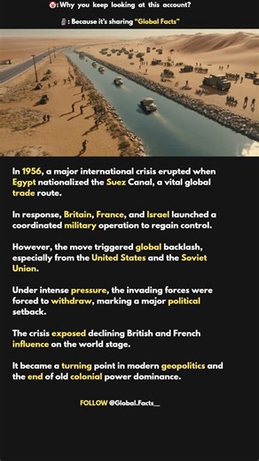 When Egypt Nationalized the Suez Canal