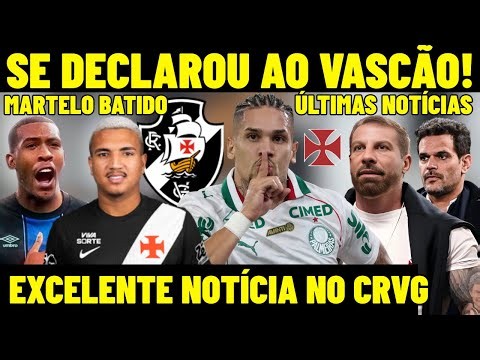 ÚLTIMA HORA! PAULINHO SE DECLARA QO VASCO! MARTELO BATIDO NO VASCO! EXCELENTE NOTÍCIA NO DM DO CRVG!