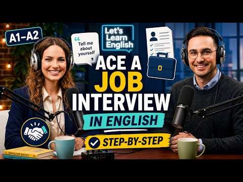 How to Ace a Job Interview in English (Step-by-Step Guide) | Let's Learn English | Level A1 – A2