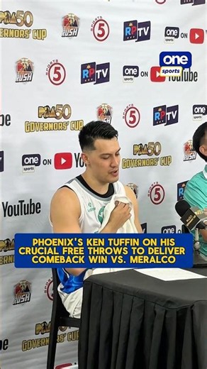 Phoenix’s Ken Tuffin on his crucial free throws to deliver comeback win vs. Meralco | #OSOnTheSpot