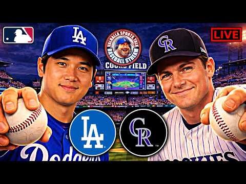 ⚾ Dodgers vs Rockies LIVE 🔴 | ⚾ MLB Watch Party (Play-by-Play & Reactions)