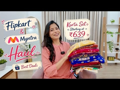 Best Kurta Set Haul Starting At ₹639 l Huge Flipkart & Myntra Summer Haul l Dream Simple