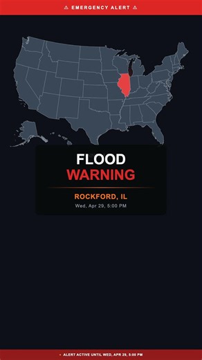 🔴 Flood Warning — Rockford, IL | Weather Alert