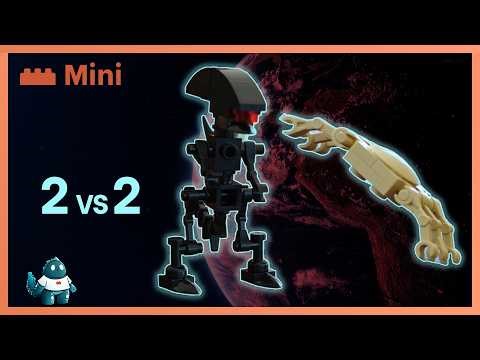 2 vs 2 ALIEN Xenomorphs vs ALIEN Facehuggers Lego Built