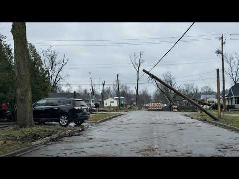 First Look At The Aftermath In Union City & Three Rivers, Michigan