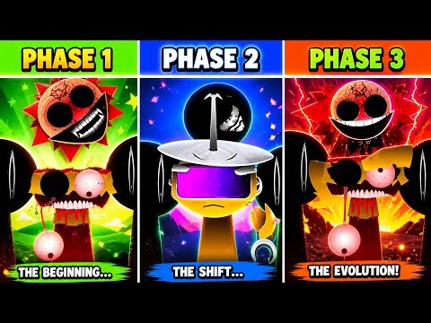 Sprunki Shifted Phase 1 → 3 Evolution! CRAZY Transformation & Glitch Effects 😱🔥