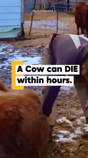 A cow’s stomach can actually explode from too much gas! #wildinseconds #animals #wildlife #cow