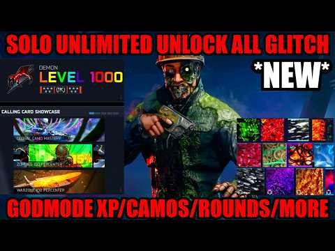*NEW* FULL SOLO UNLIMITED EVERYTHING GLITCH! GODMODE/XP/CAMOS! BO7 GLITCHES! BO7 ZOMBIES GLITCH!