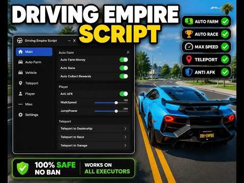Driving Empire Script - Roblox Driving Empire Script | AUTO FARM, AUTO ROB, AUTO DELIVERY & OTHER
