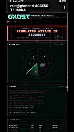 Ghost Protocol — Simulated Cyber Intrusion Terminal #coding #icodetips #html