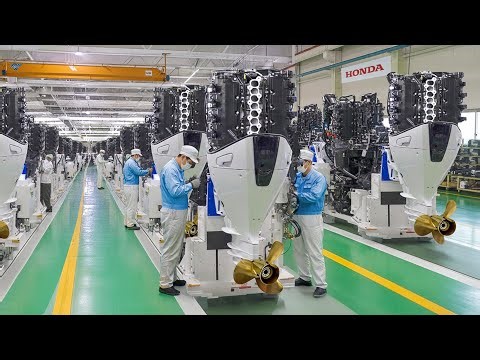 How They Build Powerful Outboard Engines in Japan