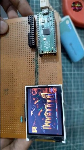 Best Use of Old Mobile Display | DOOM Gameplay demo on Raspberry Pi pico, #shorts, #shortsfeed