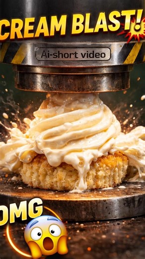 Hydraulic Press vs Cupcake 🧁⚙️