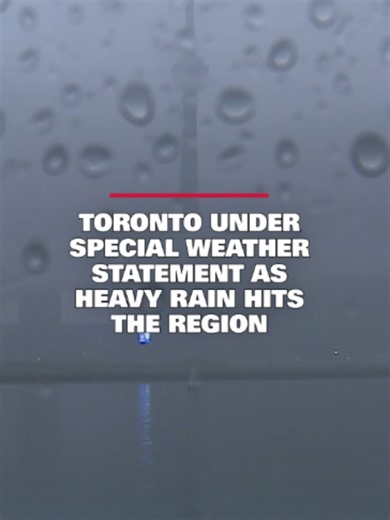 Toronto could see up to 50 millimetres of rainfall on Monday and thunderstorms could be on the way this afternoon. A special weather statement has now been issued for the city, with Environment Canada warning of between 30 and 50 millimetres of rainfall by this evening. “Some areas have received up to 25 mm with this mornings rainfall,” the national weather agency said in its advisory. “Another round of showers and embedded thunderstorms is expected this afternoon. Additional local rainfall amou