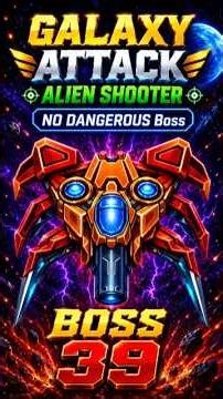 GALAXY ATTACK ALIEN SHOOTER Boss 39 🔥 No Dangerous Boss #shorts