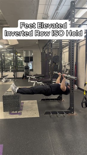 Feet Elevated Inverted Row ISO Hold