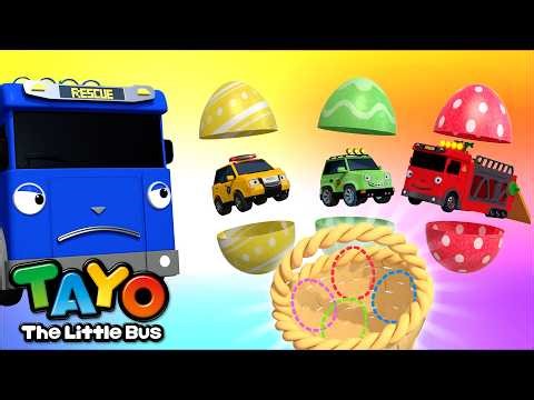 The Rolling Egg Goes Round and Round🥚| Colorful Egg Song🌈 | Happy Easter! | Tayo & Rescue Team