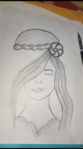 How to Draw a Beautiful Girl Face with Pencil 💫🎨✏️ (Step-by-Step)PencilDrawing #Sketching