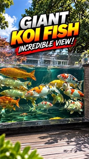 Giant Koi Fish Swimming in a Massive Pond 🐟✨ #koifish