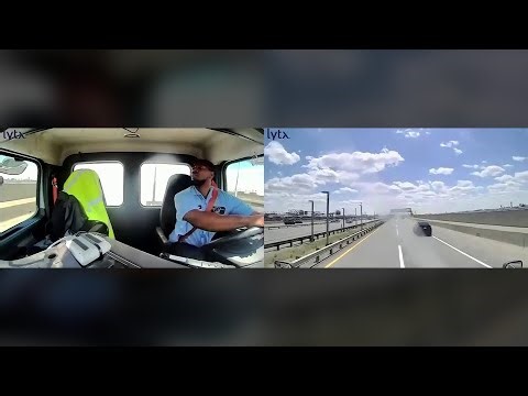 Video grabó cuando un camión es impactado en el incidente del avión de United | Noticias Telemundo
