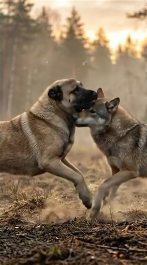 Kangal vs Wolf… Who Will Back Down? 🐺🔥