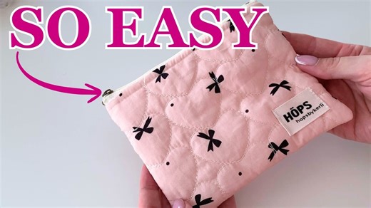 Easy Lined Zipper Pouch Tutorial (Beginner Friendly)