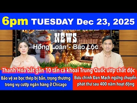 🇺🇸Dec 23, 2025 Bảo vệ xe bọc thép bị bắn, trọng thương trong vụ cướp ngân hàng phía Tây Nam Chicago