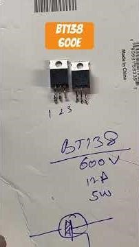 Bt138 600e testing #electrician #electric #experiment #electronic ￼