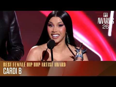 Cardi B Wins Best Female Hip Hop Artist | BET Awards '26