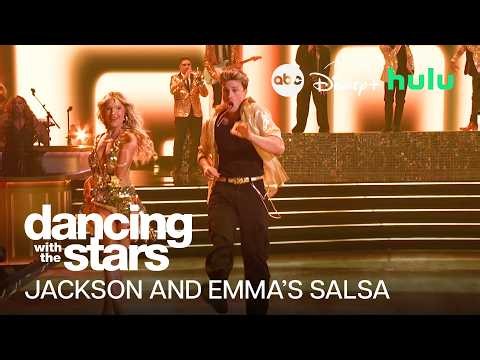 Jackson Olson and Emma Slater’s Super Bowl Night Salsa | Dancing with the Stars