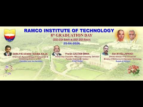 8th Graduation Day Ceremony | Batch 2020-2024 & 2021-2025 Ramco Institute of Technology,Rajapalayam
