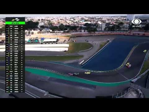 Felipe Massa e Leo Reis na disputa pela 1ª posição na Etapa de Interlagos