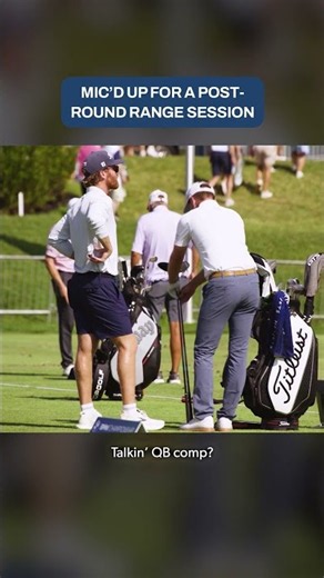Inside a post-round range session on the PGA Tour 🗣️
