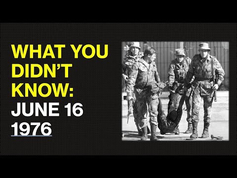 June 16, 1976 Soweto Uprising - all the facts, accurately
