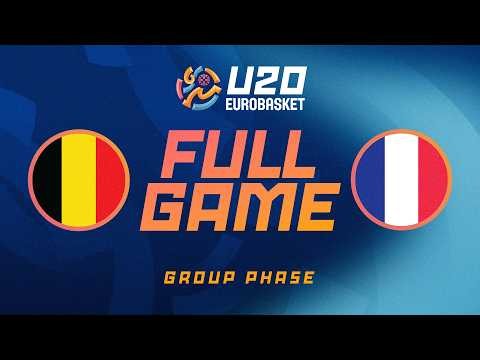 Group Phase | Belgium v France | Full Basketball Game | FIBA U20 Women's EuroBasket 2026