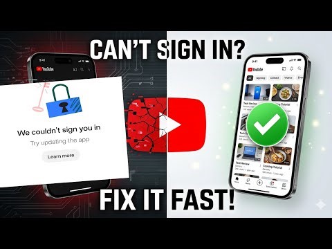 How to fix we couldn't sign you in try updating the app problem youtube 2026