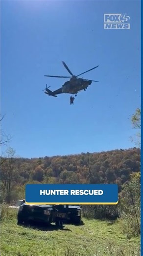 Hunter rescued from tree in Maryland