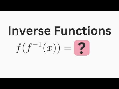 Introduction to Inverse Functions: Definition, Examples, & Composition