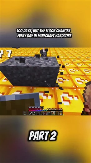 100 days, but the FLOOR CHANGES EVERY DAY in Minecraft Hardcore part 2 #fyp #usa #minecraft #foryoupage