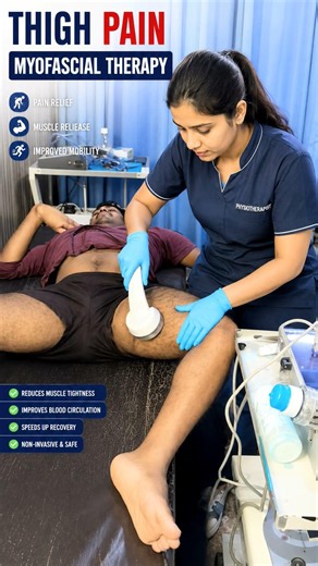 Thigh Pain Myofascial Therapy Quadriceps Muscle Pain TreatmentPhysiotherapy Pain Relief #painrelief